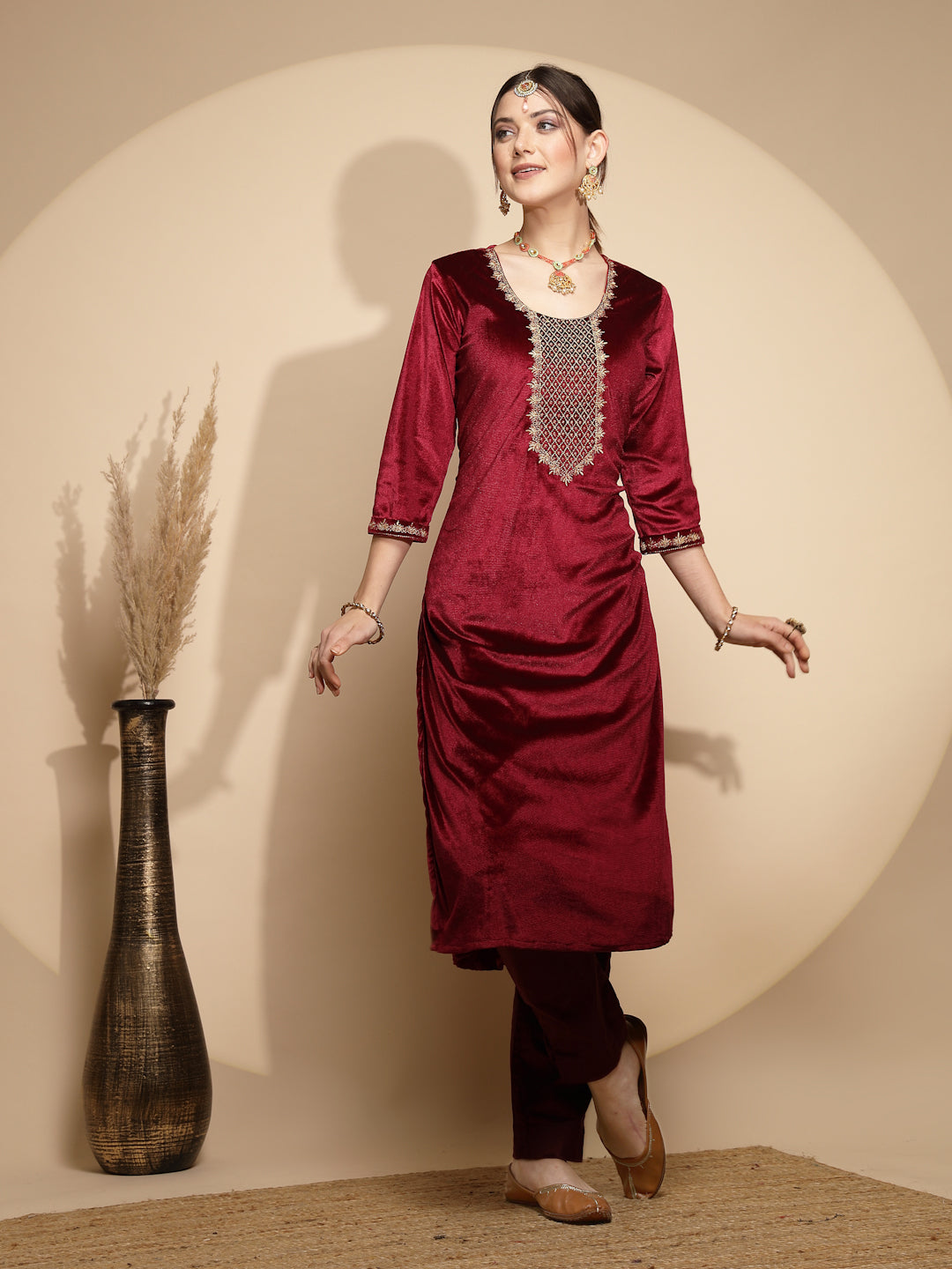 Velvet Womens Kurtas Kurtis - Buy Velvet Womens Kurtas Kurtis