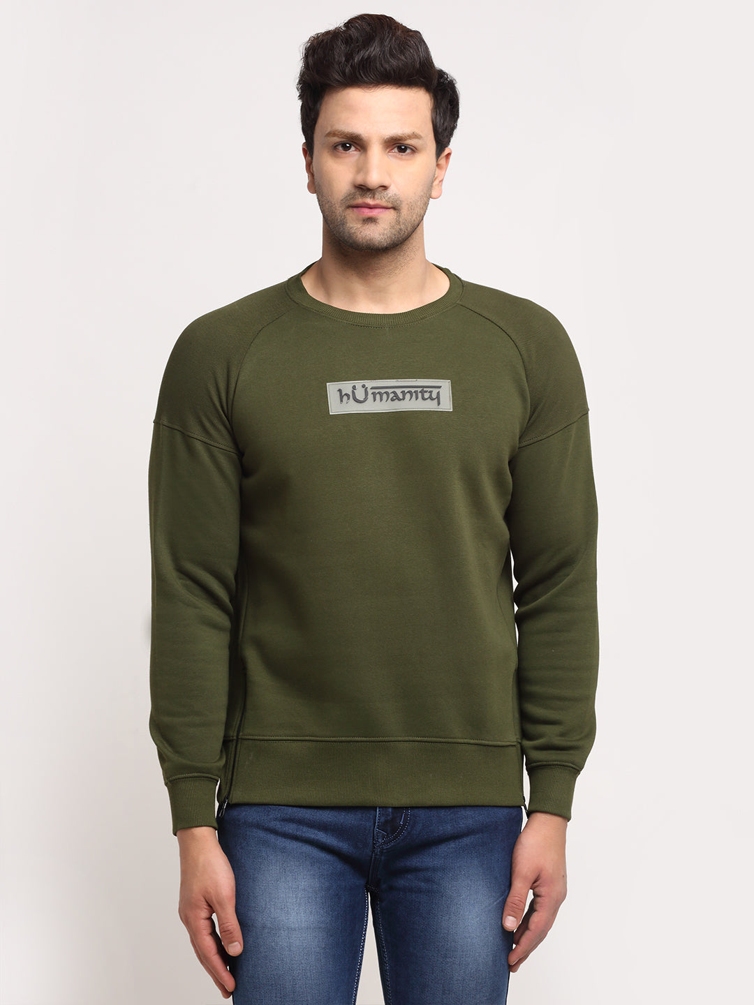 Army green 2025 sweatshirt mens