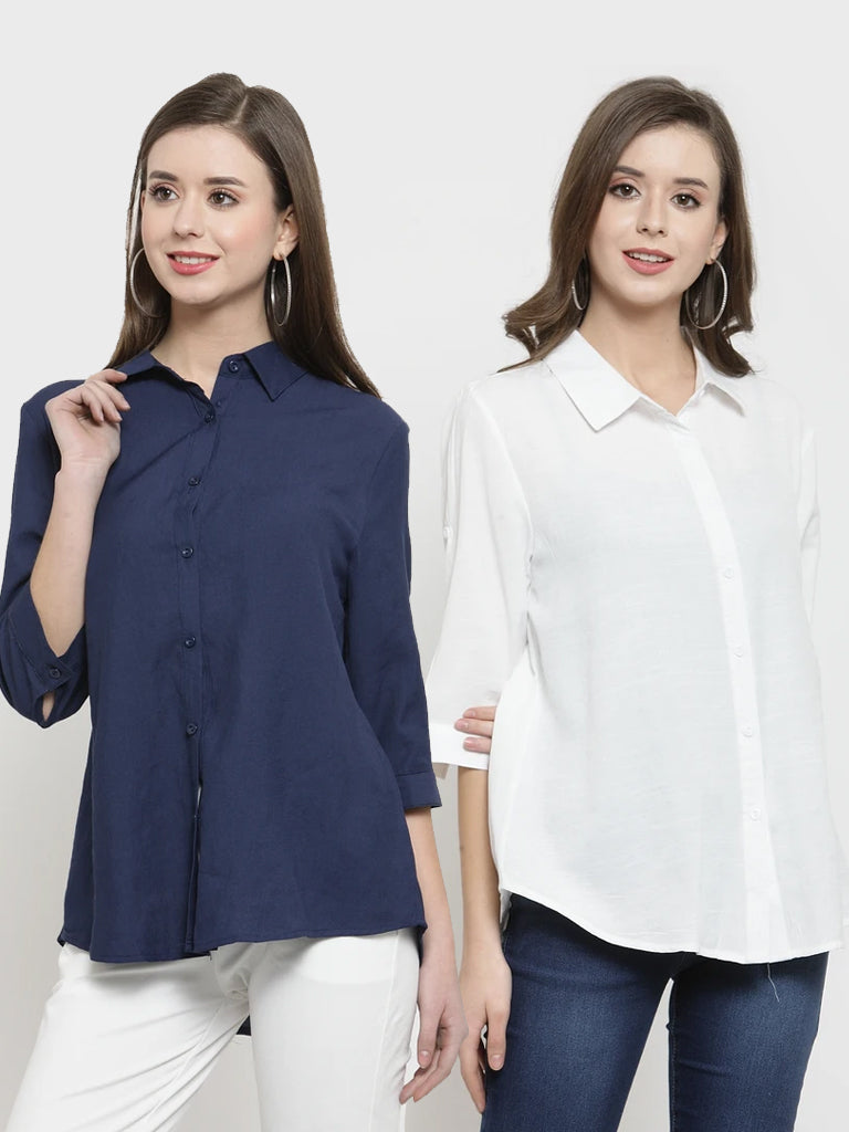 plain navy blue shirt womens