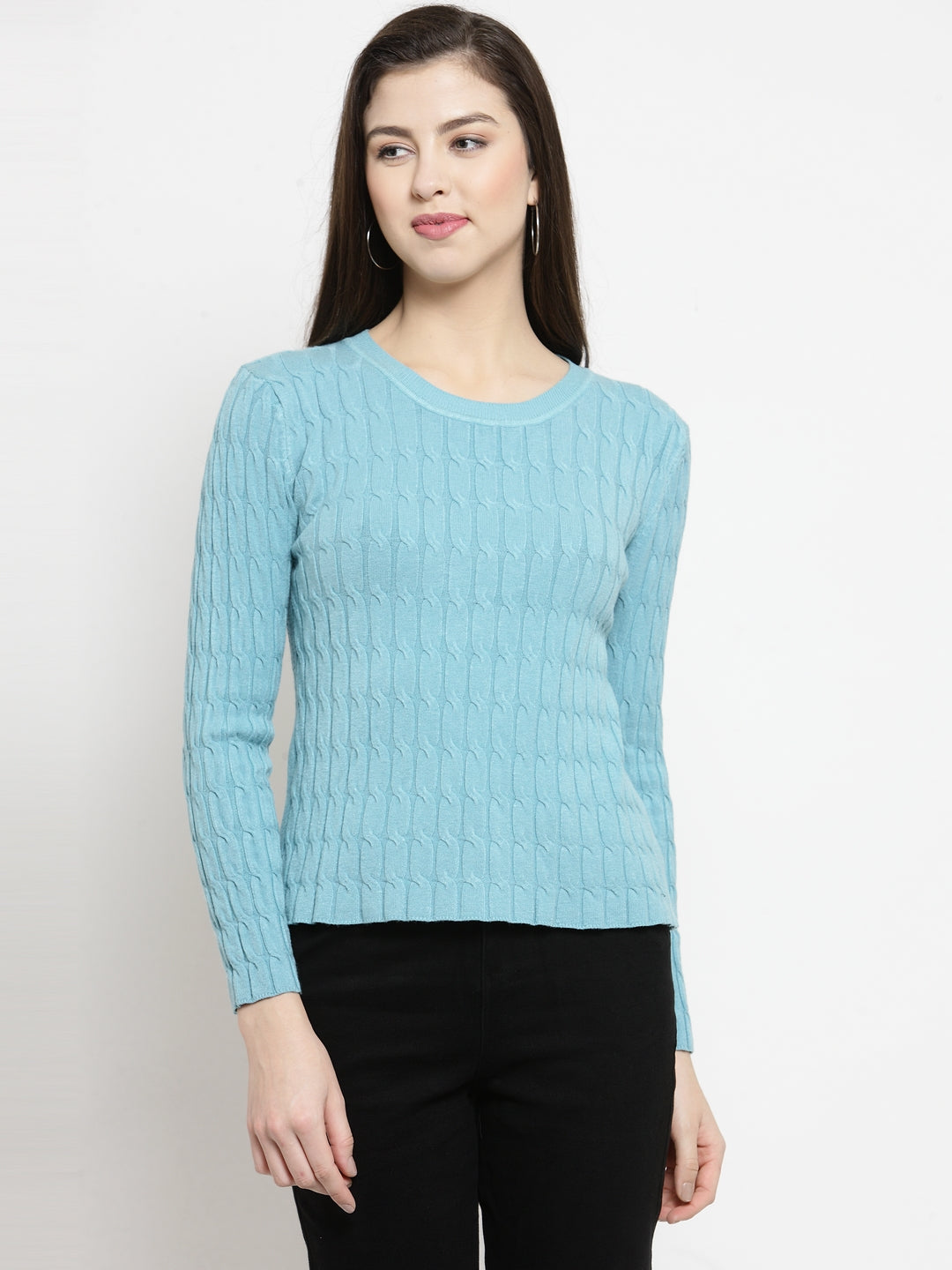 Women Crew Neck Slim Fit Skivvy