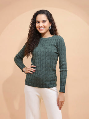 Women Crew Neck Slim Fit Skivvy