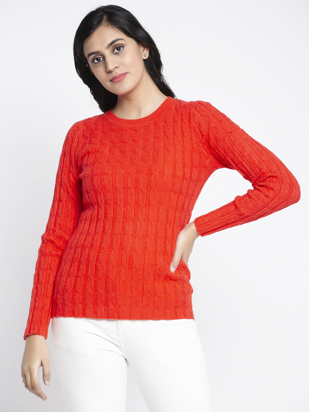 Women Crew Neck Slim Fit Skivvy