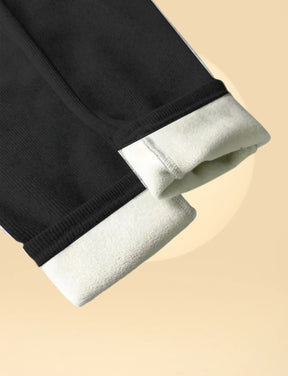 Black Slim Fit Stretchable Fleece Legging for Winter