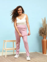 Pink High Rise Stretchable Slim Fit Jegging