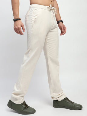 Natural Solid Cotton Regular Fit Trouser