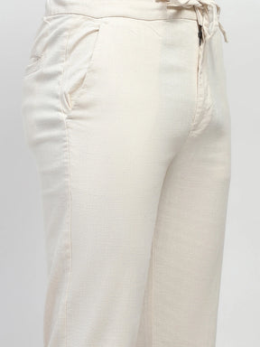 Natural Solid Cotton Regular Fit Trouser