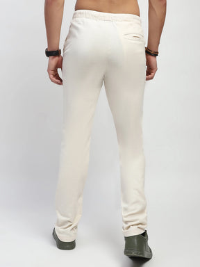 Natural Solid Cotton Regular Fit Trouser