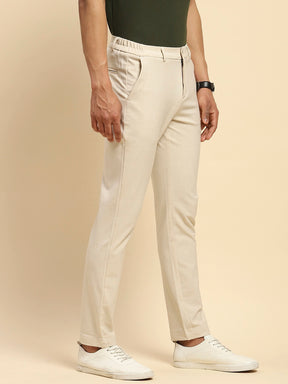 Sable Cotton Blend Relaxed Fit Trouser For Men