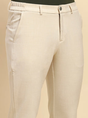 Sable Cotton Blend Relaxed Fit Trouser For Men