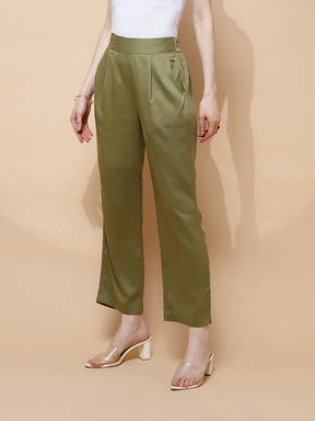 Avocado Rayon Relaxed Fit Lower For Women