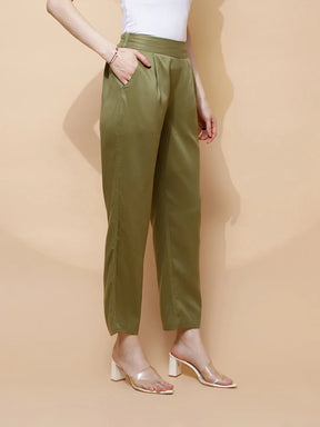 Avocado Rayon Relaxed Fit Lower For Women