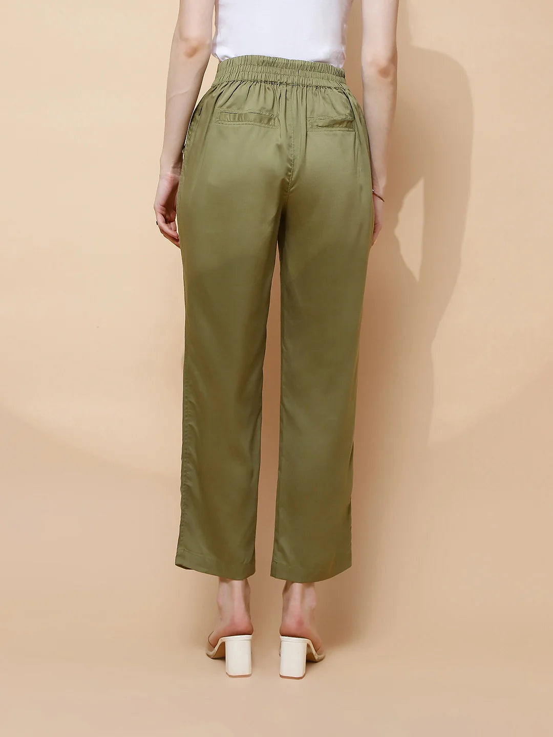 Avocado Rayon Relaxed Fit Lower For Women