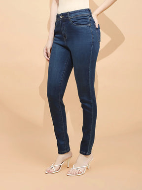 Tint Cotton Blend Slim Fit Jeans For Women