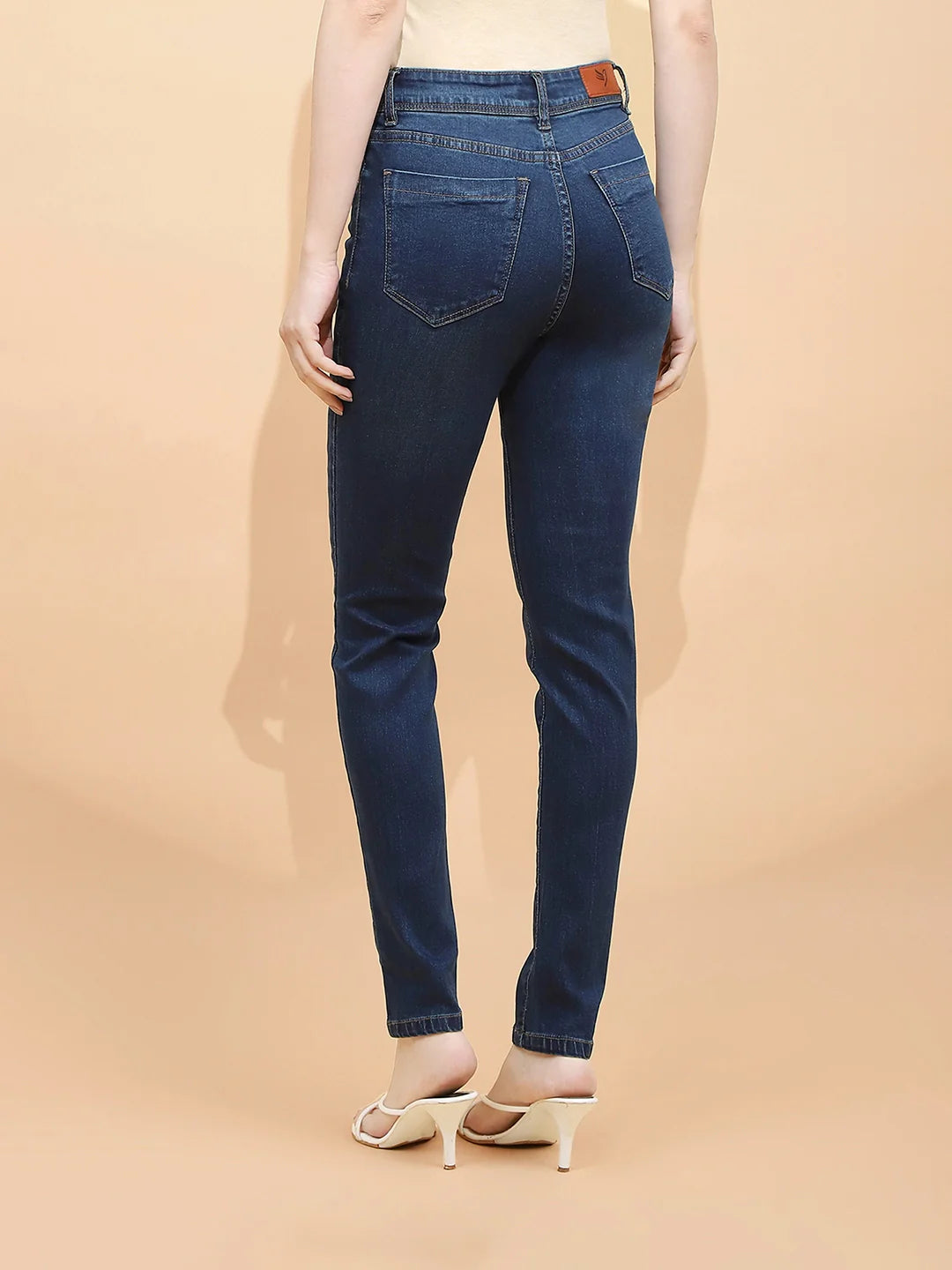 Tint Cotton Blend Slim Fit Jeans For Women