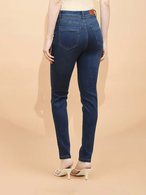 Tint Cotton Blend Slim Fit Jeans For Women