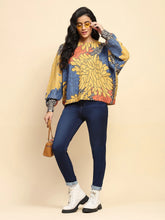 Multicolor Acrylic Loose Fit Pullover For Winter