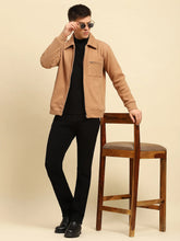 Tan Ploy Blend Solid Regular Fit Jacket