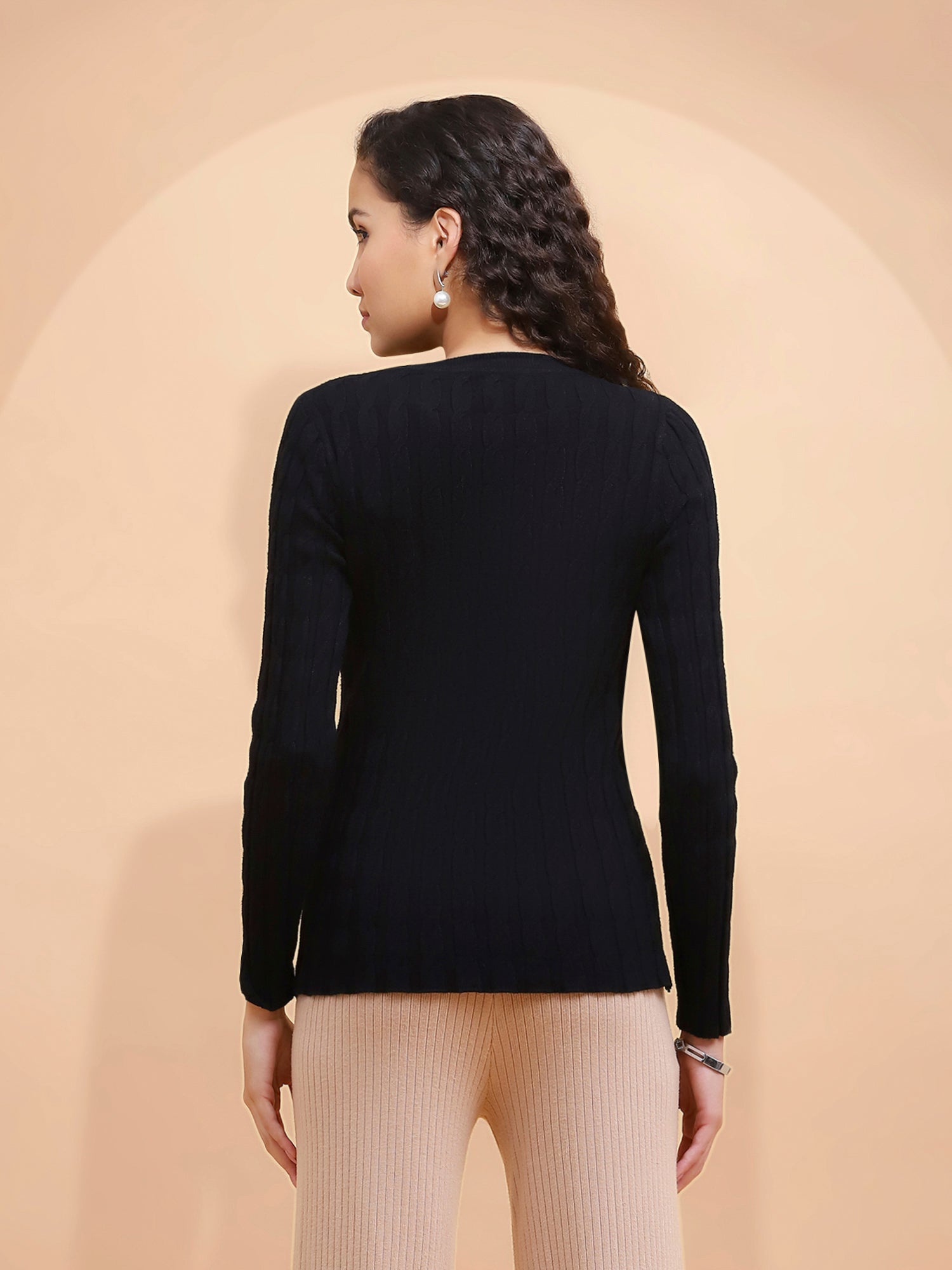 Women Crew Neck Slim Fit Skivvy