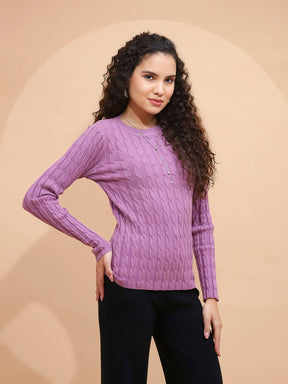 Women Crew Neck Slim Fit Skivvy