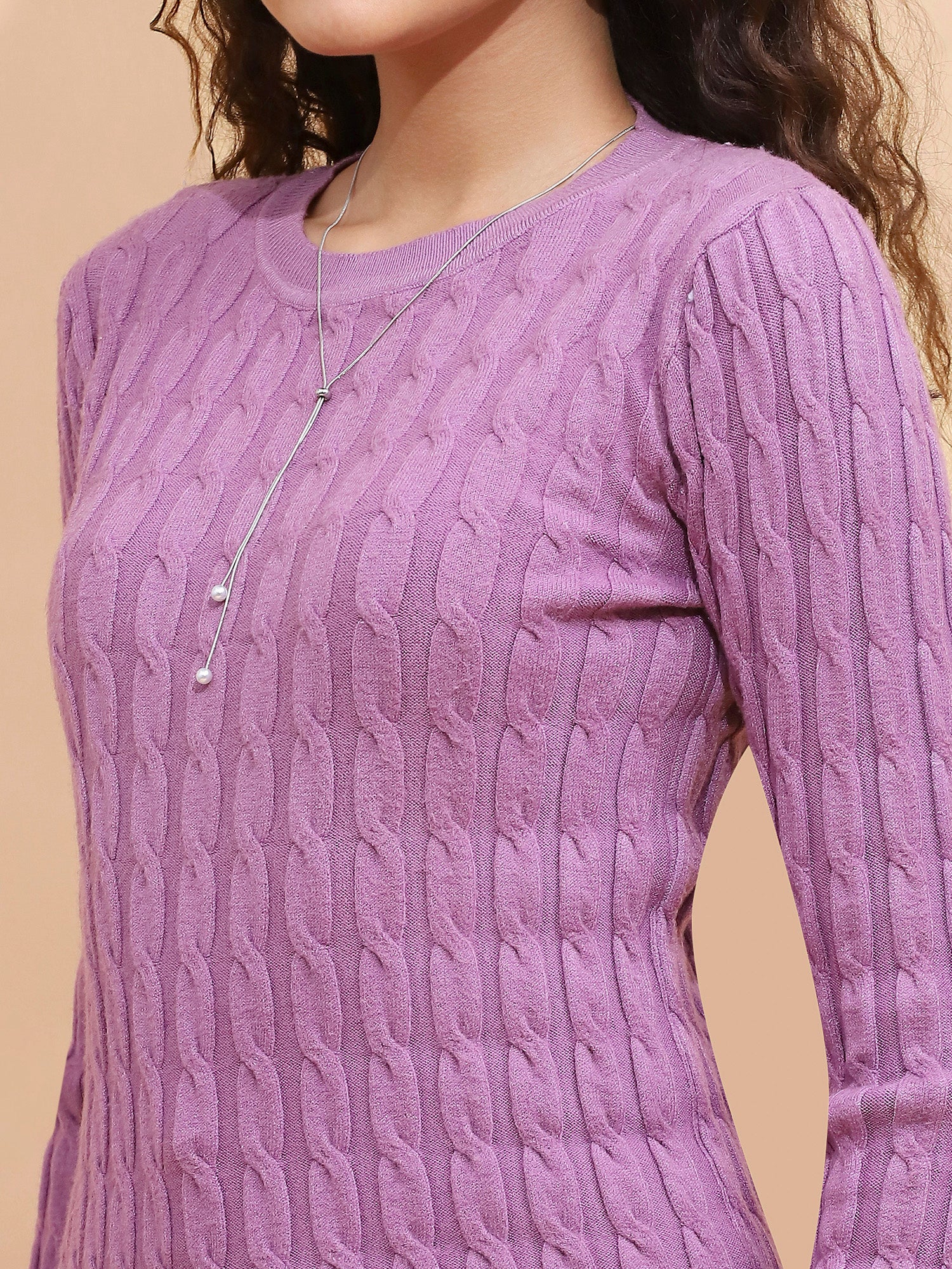 Women Crew Neck Slim Fit Skivvy