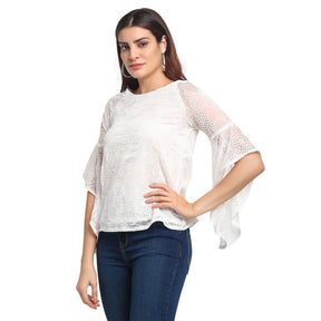 Women Round Neck Solid Top