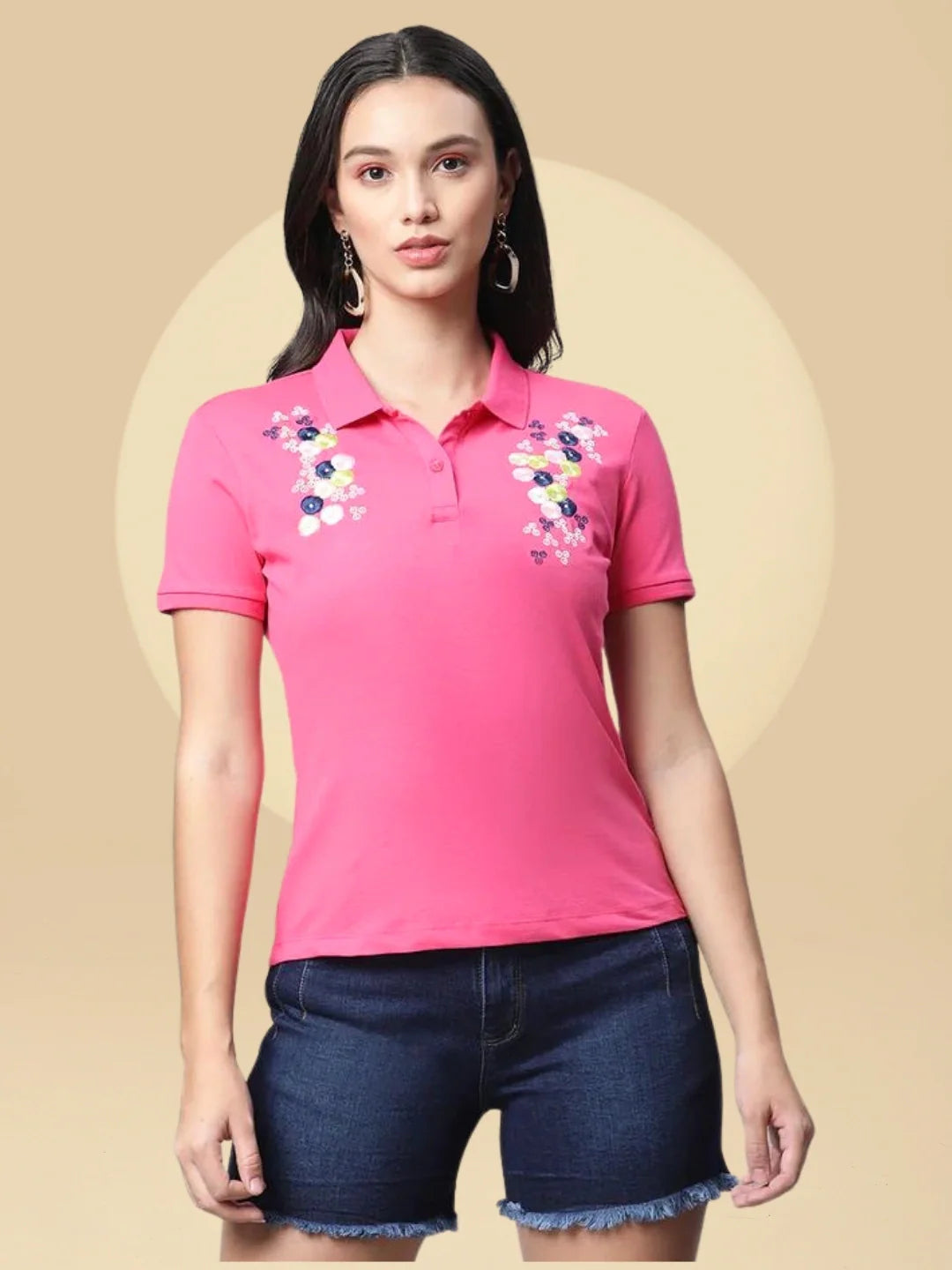 Pink T-shirts for Women Online 