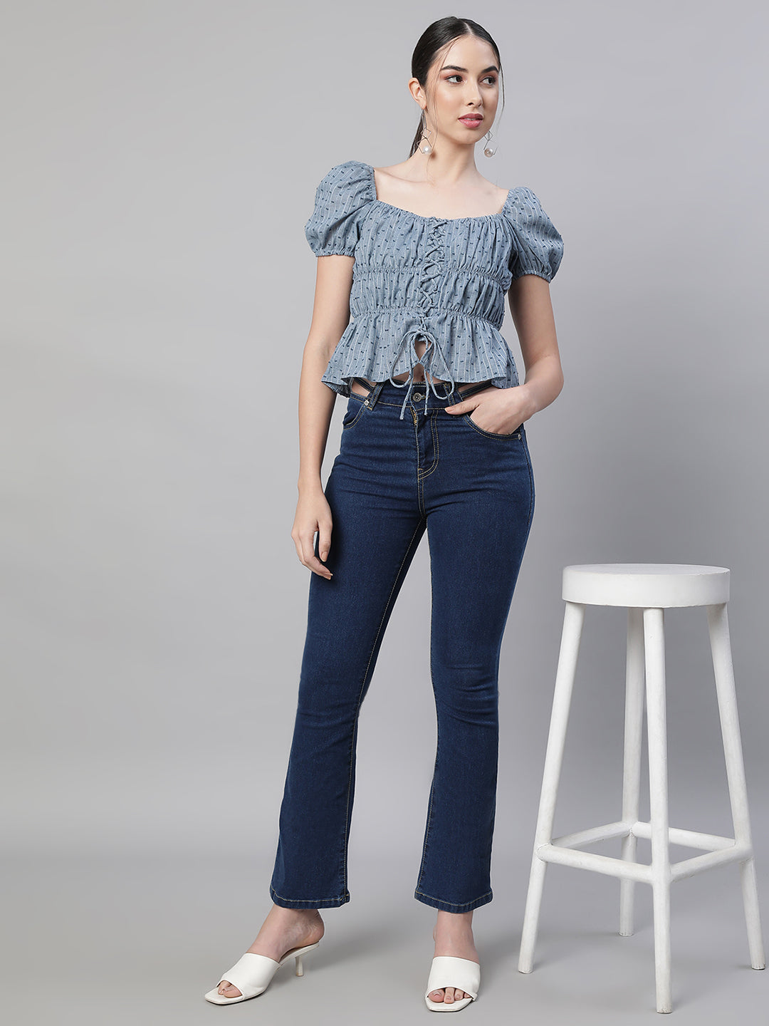 Women Slim Fit Bootcut Stretchable Jeans