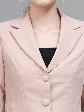 Women Stark Blush Blazer Neck Co-ord Set