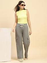 Light Pista Solid Cotton Blend Relaxed Fit Lower