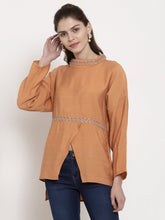 Women A-Line Fit Asymmetric Hemline Top