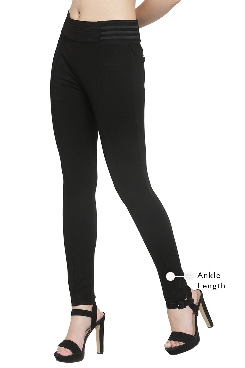 Buy Glossia Fashion Black Skinny Fit Solid Stretchable Ankle Length Jeggings  High Waist Jeggings For Women/Girls Online at Best Prices in India -  JioMart.