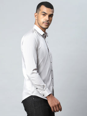 Men Grey Casual Shirt